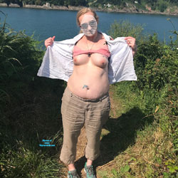 Libbywife Flashing In Dartmouth - Big Tits, Outdoors, Wife/wives, Amateur