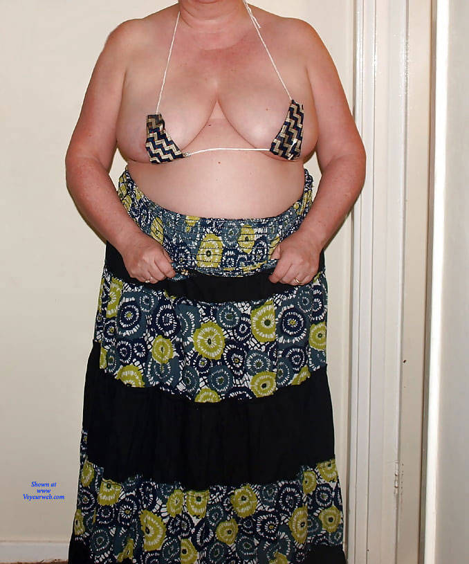 Pic #1 Big Tits Wife Micro-Bikini Striptease - Bbw, Big Tits, Mature, Amateur, Wife/wives