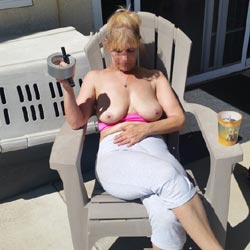 Neighbors Looking Over Fence, What Will They See - Big Tits, Mature, Outdoors, Amateur