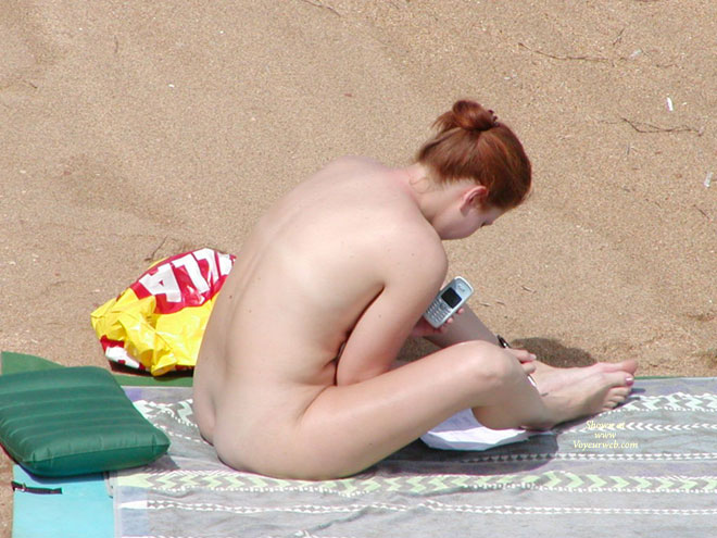 Pic #1 Redhead On The Red Rock Beach