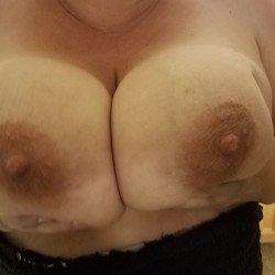 Very large tits of my wife - My shy wife 