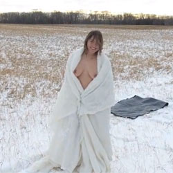 Snow Bathing