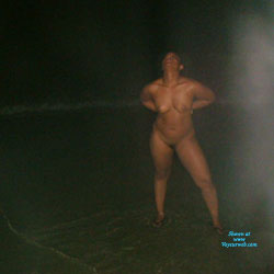 On The Beach At Night - Nude Girls, Beach, Ebony, Outdoors, Amateur