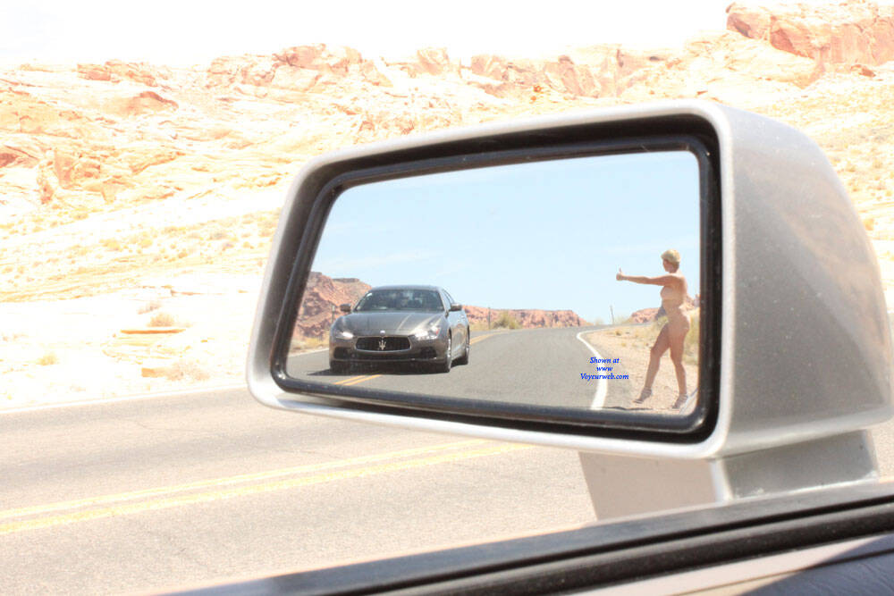Pic #1 I Saw It In My Rearview Mirror - Nude Amateurs, Public Exhibitionist, Mature, Outdoors, Amateur