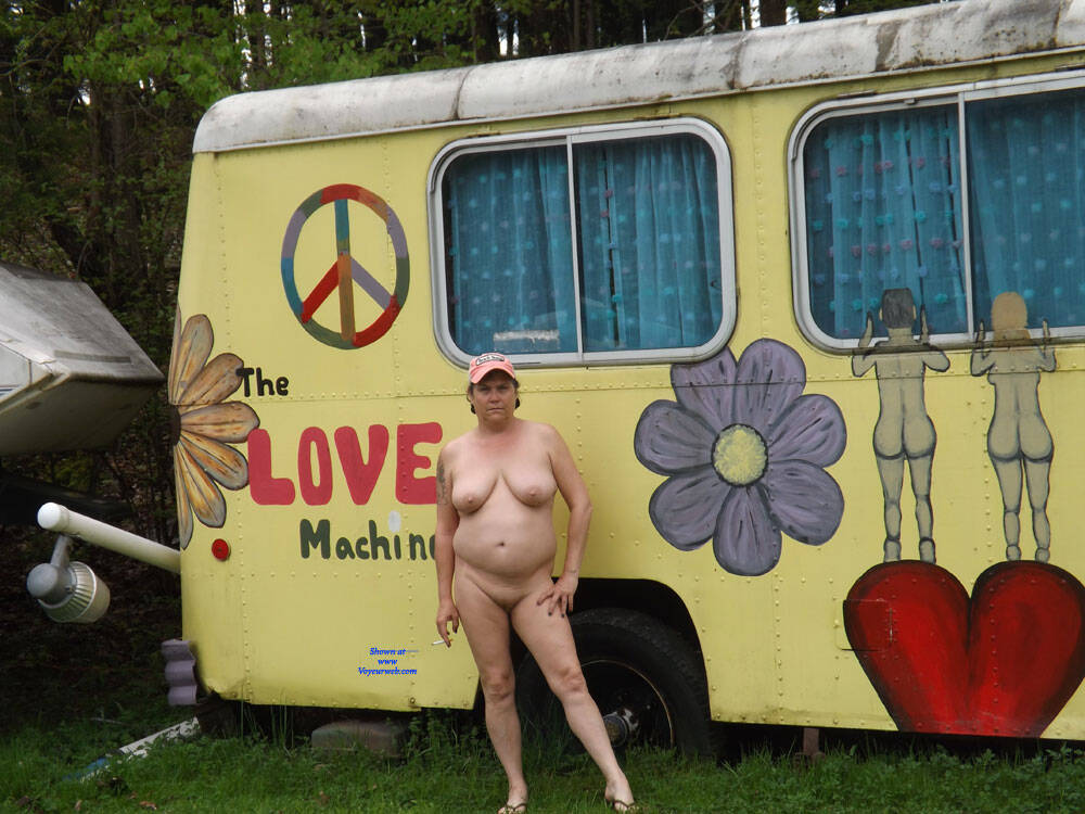 Pic #1 Dorothy Naked At Lake - Nude Amateurs, Big Tits, Brunette, Outdoors, Shaved, Amateur