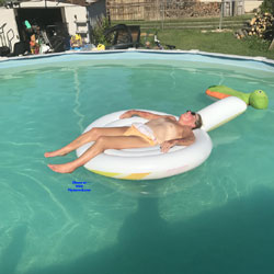 Pic #1 At The Pool - Nude Amateurs, Mature, Outdoors, Amateur