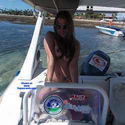 Pic #1 on the boat - Amateur, Nature, Pussy, Round Tits, Brunette, Topless Girls, Medium Tits, Perky Boobs, Shaved, Tattoos