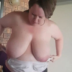 Pic #1 wifes fantastic funbags - Bbw, Big Ass, Big Tits, Hanging Tits, Natural Tits