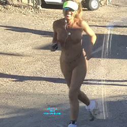 Pic #1 Joy running naked  - Amateur, Beautiful Ass, Blonde, Nude Amateurs, Nude Girls, Outdoors, Big Tits, Natural Tits, Pussy, Shaved