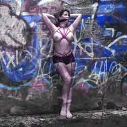 Pic #1 Raven under the Tracks - Amateur, Ass, Big Ass, Big Tits, Brunette, Firm Ass, Hard Nipples, Homemade Amateur, Lingerie, Outdoors, S&amp;m, Sexiest Legs