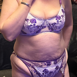 Pic #1 New Purple and White Lingerie Set