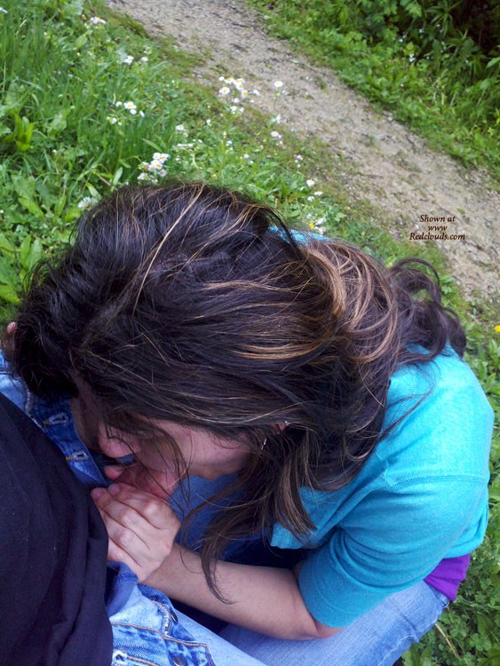 Pic #1Blowing Me in The Park 2 - Blowjob, Brunette