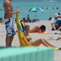 Most Adored Woman On The Beach!