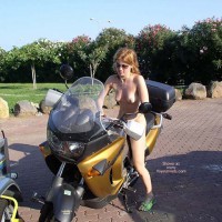 Naked Motorcyclist