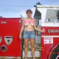Spoiled Brat~ Sexy In Car(fire Truck) , Anybody Can Do A Car. How About A Fire Truck. Hey All You Brave Firemen.