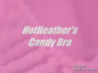 Pic #1Hotheather&#39;s Candy Bra Cumshot