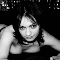 Squashed Breasts - Topless , Black And White, Topless Laying Face Down