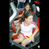 Car Show Upskirt - Upskirt , Car Show Girls, Upskirt Leaving Car, Accidental Public Flash, Car Show Oops, Hose Covered Hairy Pussy, Show Girls Showing More Than Planned, Crotch Shot With Panties