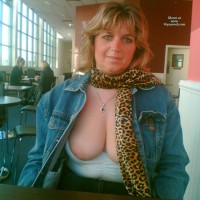 Nipples Out In Burger King! , FEELING A BIT HORNY IN BURGERKING LINCOLN UK SO DECIDED TO LET THEM POP OUT FOR A BREATHER!!