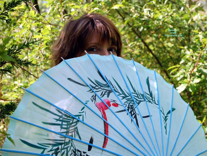 Pic #1A2 Wife With Chinese Parasol