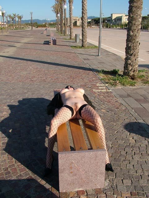 Nude Lying On Park Bench - Big Tits, Erect Nipples, Nude In Public, Stockings, Naked Girl, Nude Amateur , Frontal Nude, Fishnet Stockings, Pussy In Public, Nude In Public On A Bench, Outdoor Laying Straddling Bench, Black Fishnet Stockings, Street Spreading