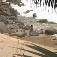 Nude Asian Woman On Phuket Beach