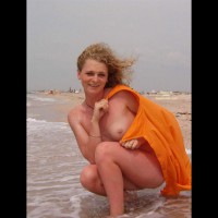 Small Breast - Small Breasts , Small Breast, Windy Beach Day