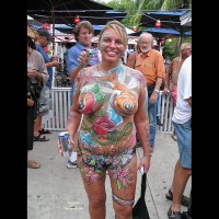 Nice Paint Job On Naked Girl Key West